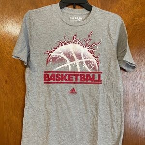 Adidas gray short sleeve t-shirt. Size: Youth Large 14/16. NEW: without tags